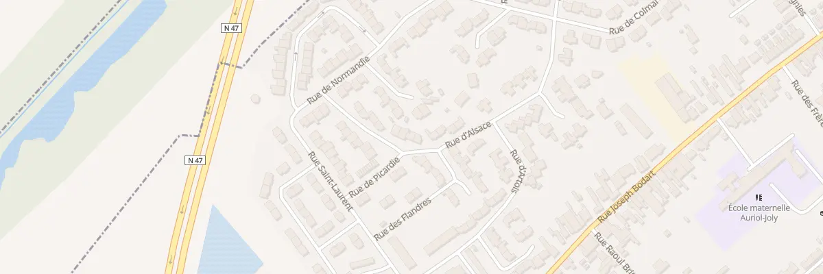 Plan du 13 Rue Alsace à Wingles