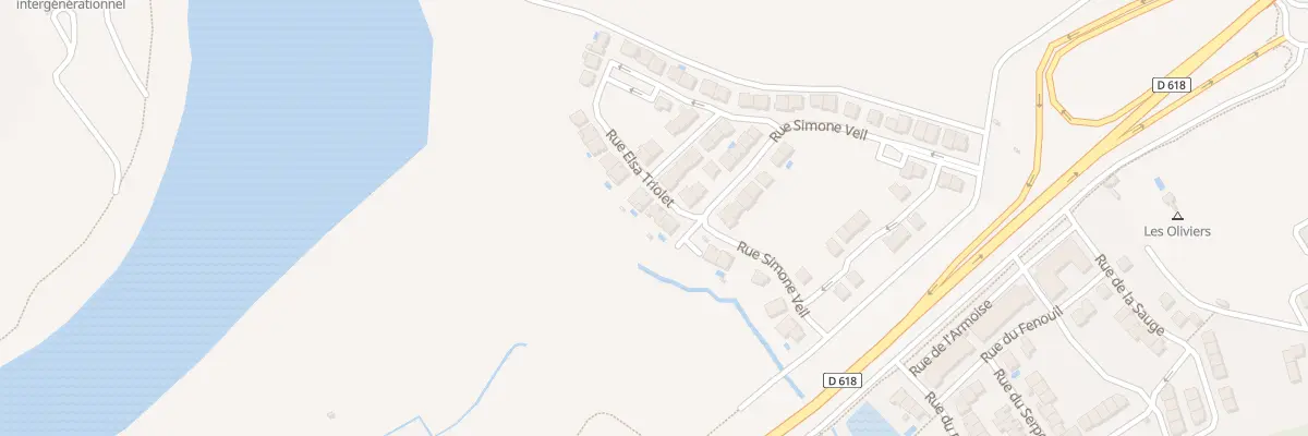 Plan du 22 Rue Elsa Triolet au Boulou