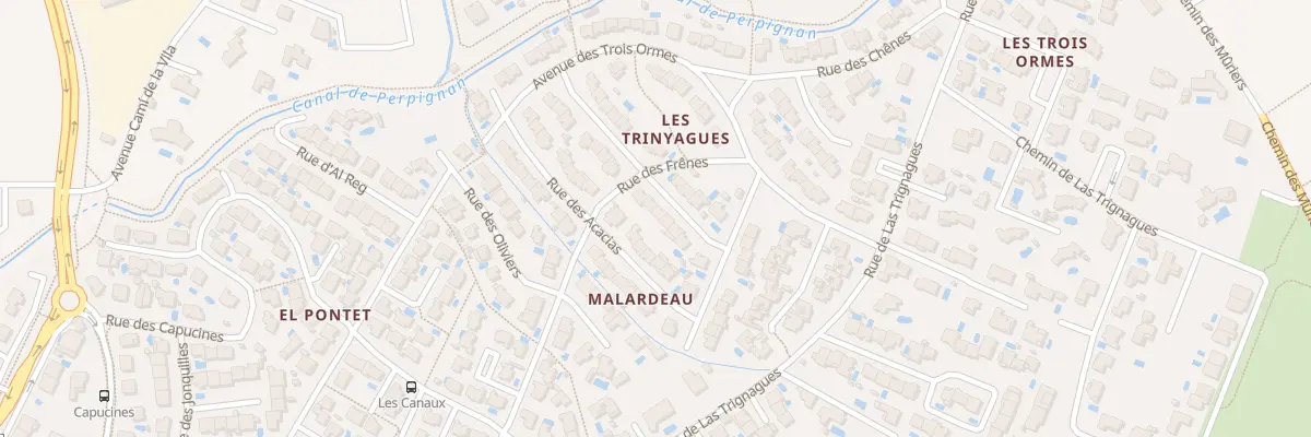 Plan du 9 Rue des Platanes à Canohès