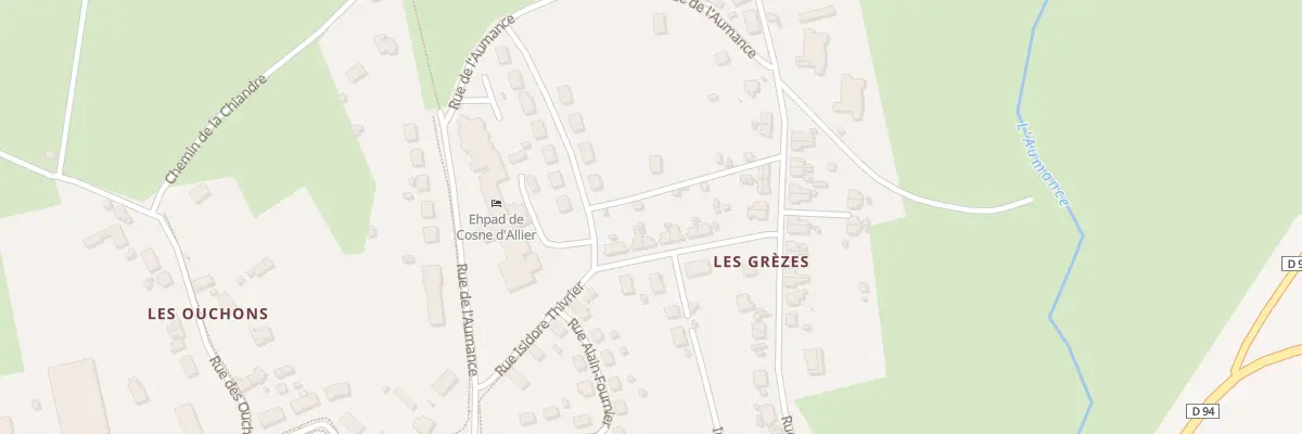 Plan du 7 Rue Théodore de Banville à Cosne-d’Allier