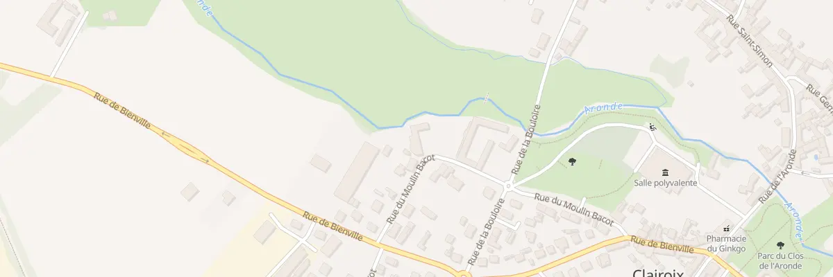 Plan du 8 Rue du Moulin Bacot à Clairoix