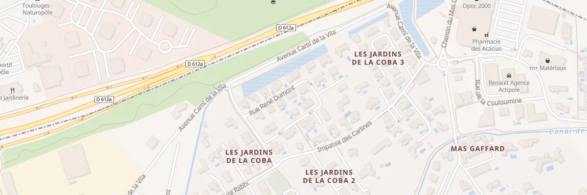 Plan du 8 Rue Rene Dumont à Canohès