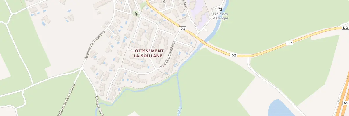 Plan du 9017 Lot la Soulane à Villemolaque