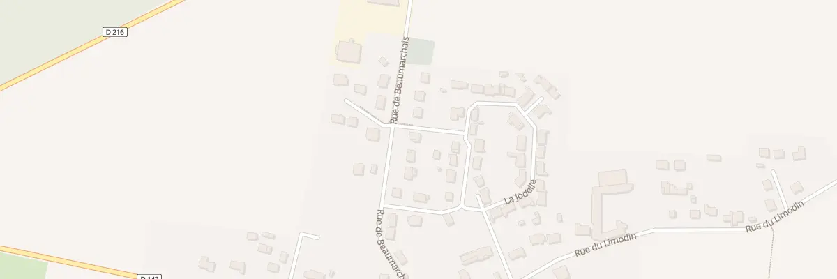 Plan du 14 Rue de Beaumarchais aux Chapelles-Bourbon