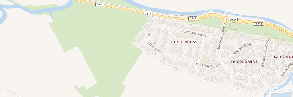 Plan du 48 Rue Coste Rousse à Peyrestortes