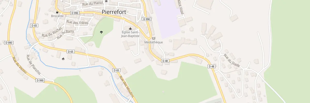 Plan du 5 Rue du Carreau à Pierrefort