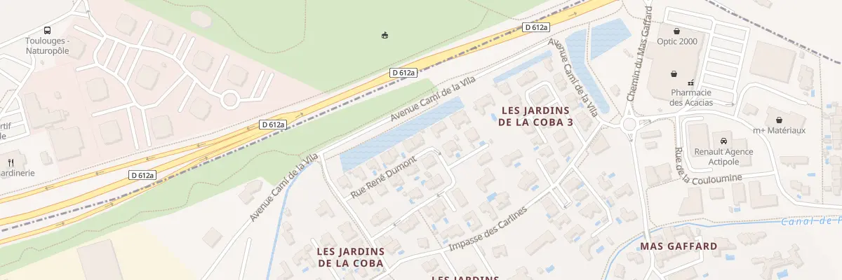 Plan du 13 Rue Rene Dumont à Canohès