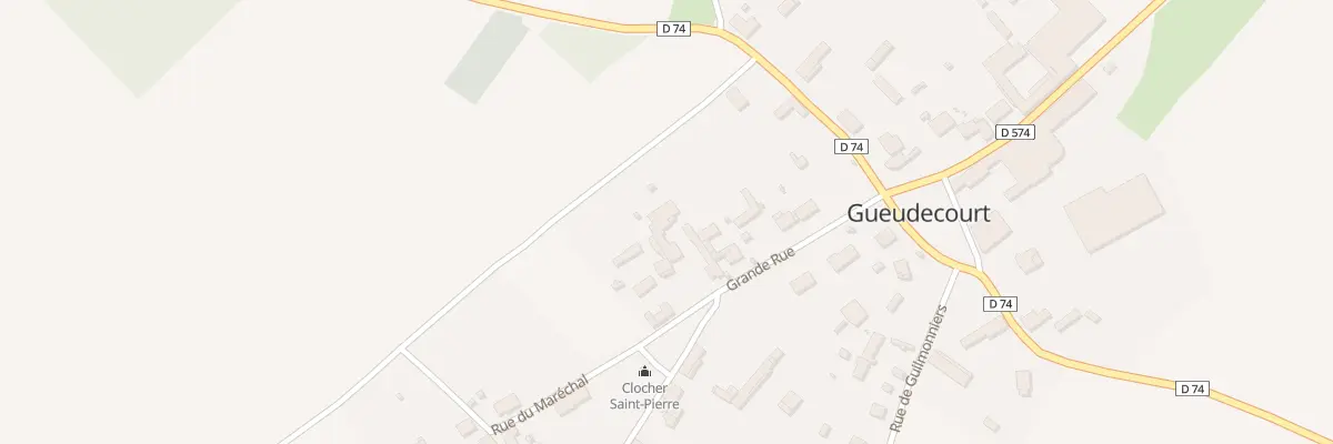 Plan du 7 Gr Grande Rue à Gueudecourt