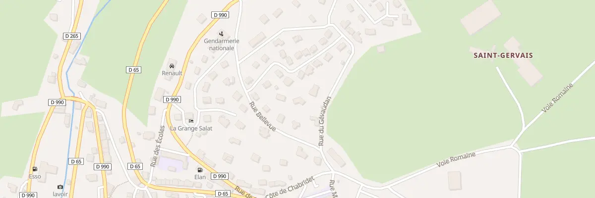 Plan du 1 Rue du Gevaudan à Pierrefort