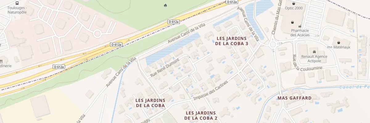 Plan du 10 Rue Rene Dumont à Canohès
