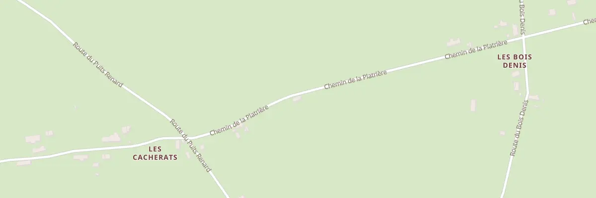 Plan du 14 Che de la Platrière à Valigny