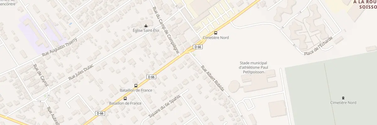 Plan du 4 Rue Albert Robida à Compiègne
