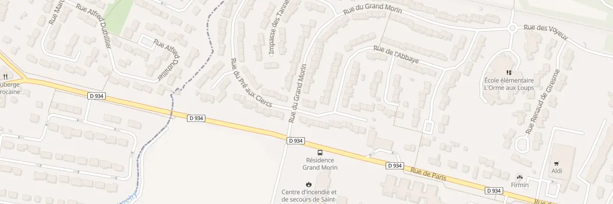 Plan du 1 Rue de l’Abbaye à Saint-Germain-sur-Morin