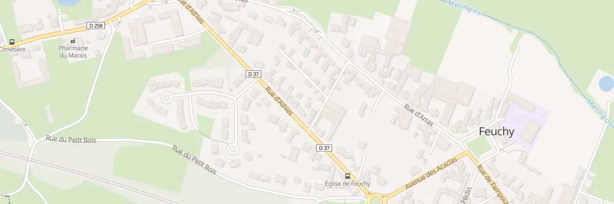 Plan du 33 Rue d’Athies à Feuchy