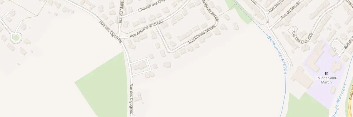 Plan du 4 Rue Claude Monet à Nieppe