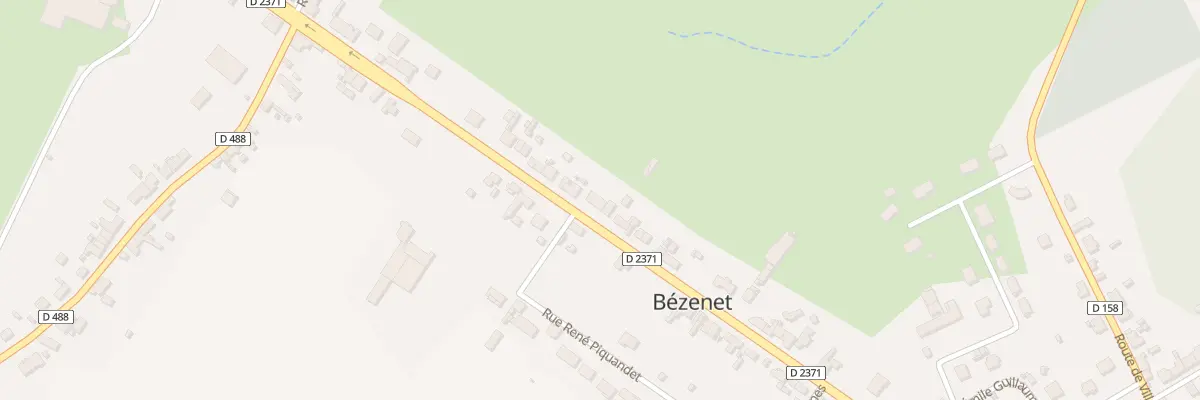 Plan du 25 Rte Nationale à Bézenet