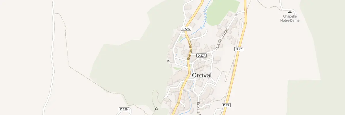 Plan du 5001 Bourg d’Orcival à Orcival