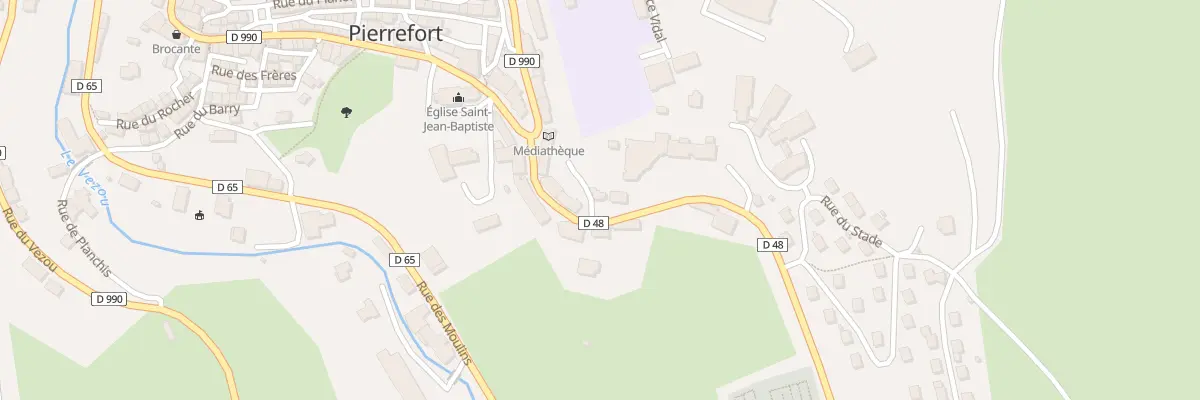 Plan du 9 Rue du Carreau à Pierrefort