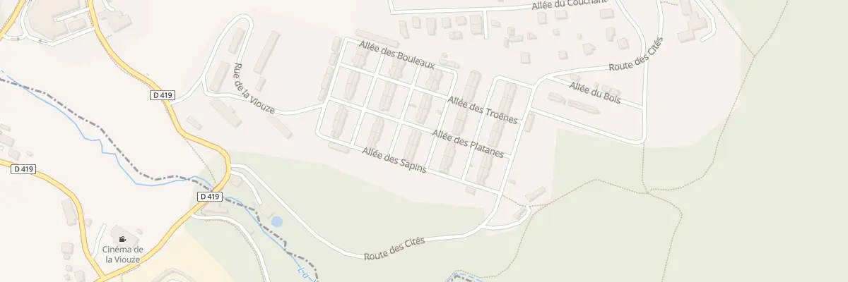 Plan du 40 All des Platanes à Saint-Georges-de-Mons