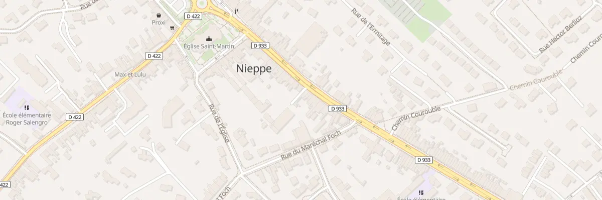 Plan du 208 Rue d’Armentieres à Nieppe