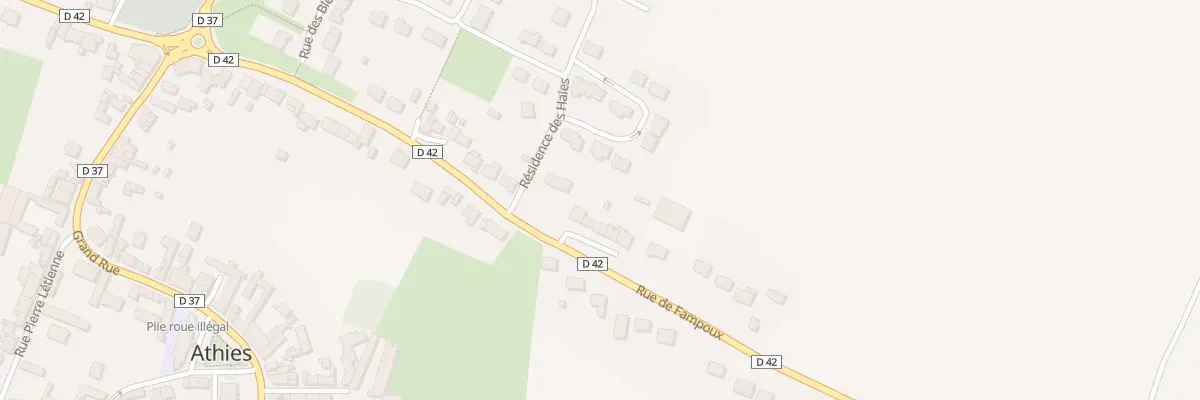Plan du 22 Rue de Fampoux à Athies