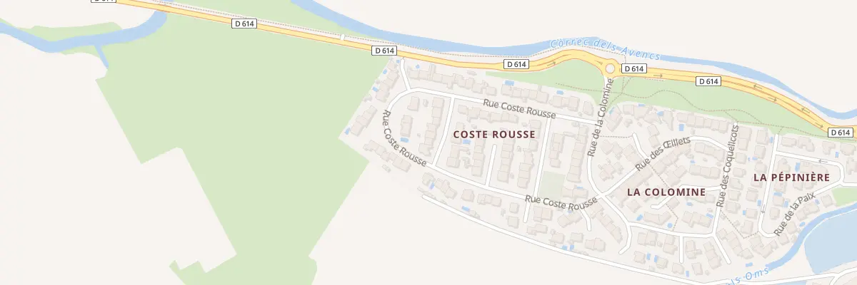 Plan du 12 Rue des Abricotiers à Peyrestortes