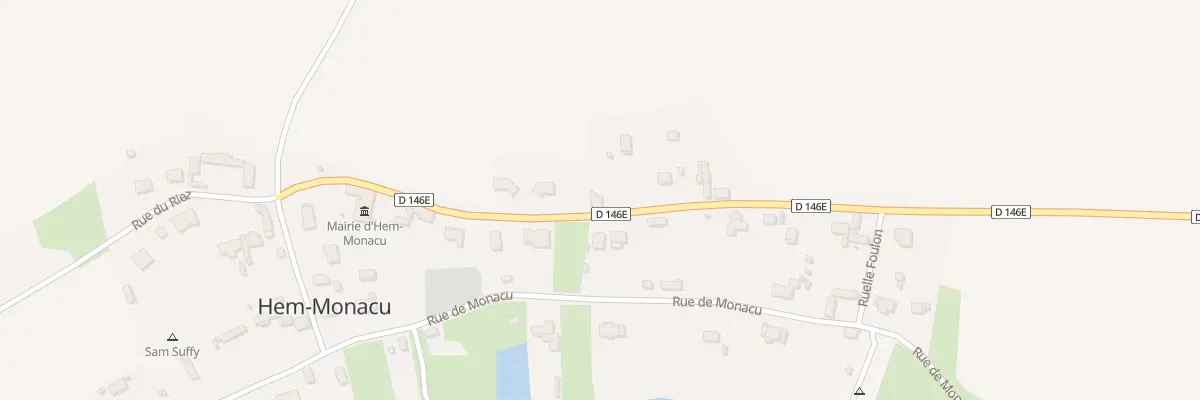 Plan du 7 Rue de Péronne à Hem-Monacu
