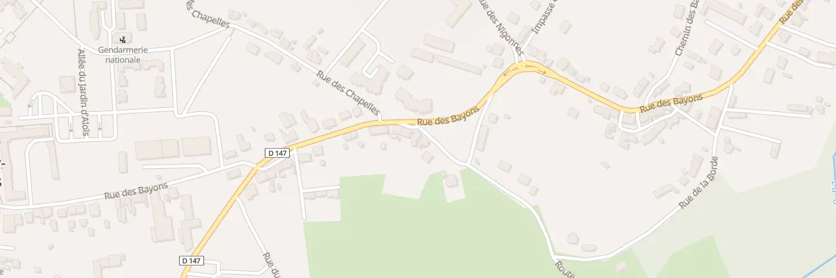 Plan du 9007 Rue de la Borde à Saint-Éloy-les-Mines