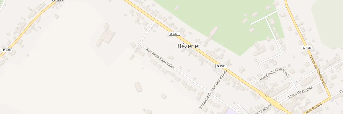 Plan du 30 Rue René Piquandet à Bézenet