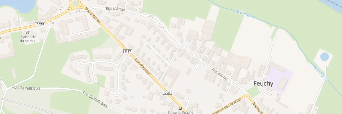 Plan du 74 Rue d’Arras à Feuchy