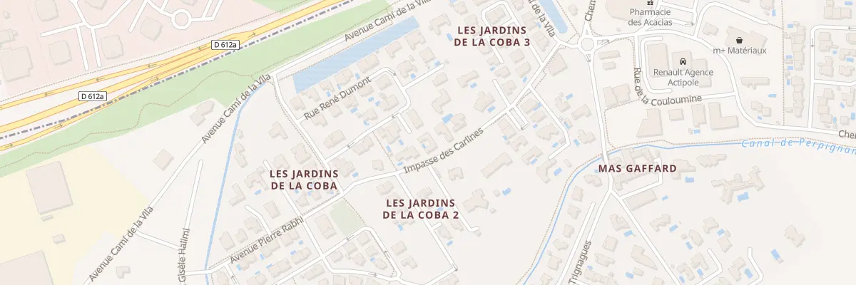 Plan du 23 Rue Rene Dumont à Canohès
