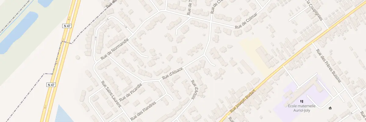 Plan du 27 Rue Alsace à Wingles