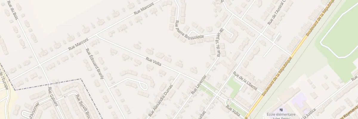Plan du 14 Rue Volta à Vendin-le-Vieil