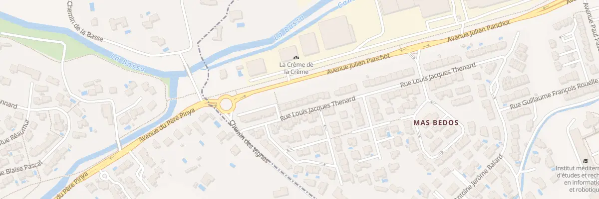 Plan du 94 Rue Louis Jacques Thénard à Perpignan