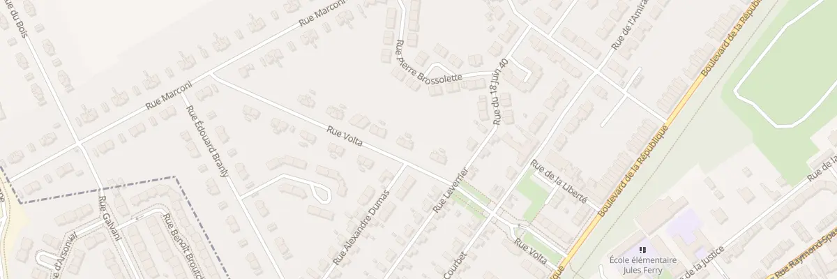 Plan du 12 Rue Volta à Vendin-le-Vieil