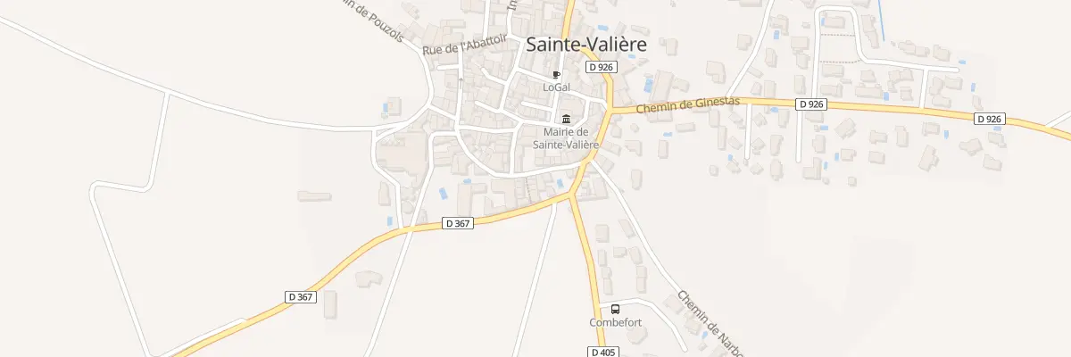 Plan du 9 Rue Salle des Fetes à Sainte-Valière
