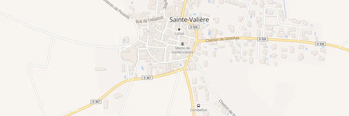Plan du 6 Rue Salle des Fetes à Sainte-Valière