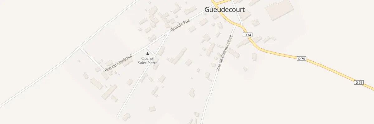 Plan du 3 Rue de l’Église à Gueudecourt