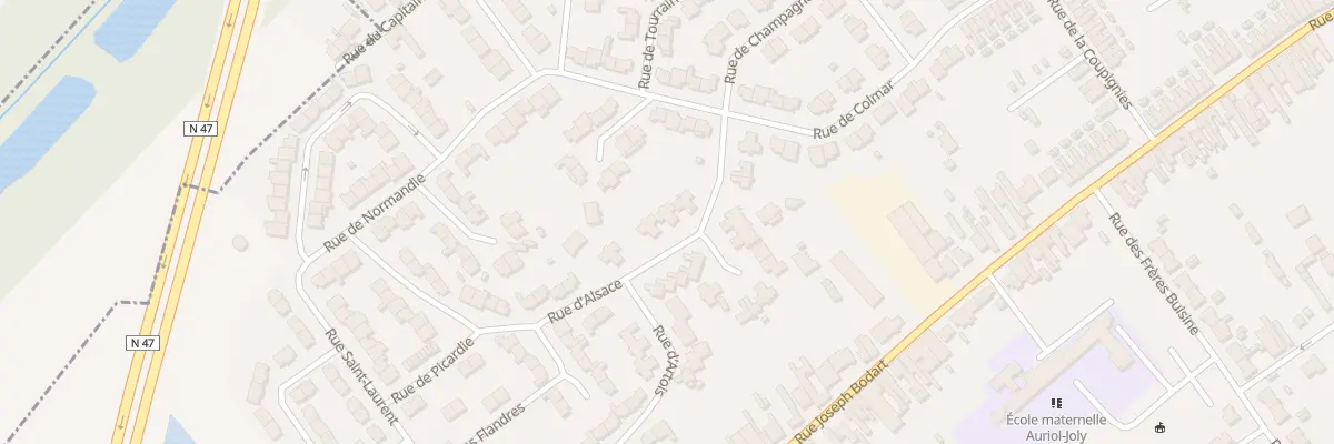Plan du 33 Rue Alsace à Wingles