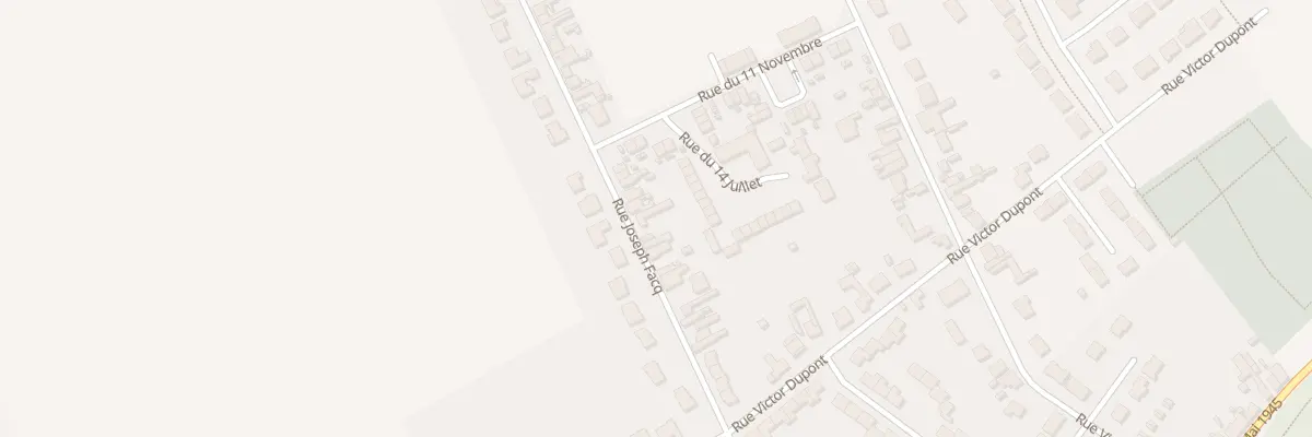 Plan du 42 Rue Joseph Facq à Vendin-le-Vieil