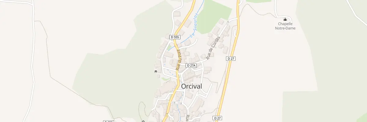 Plan du 5005 Bourg d’Orcival à Orcival