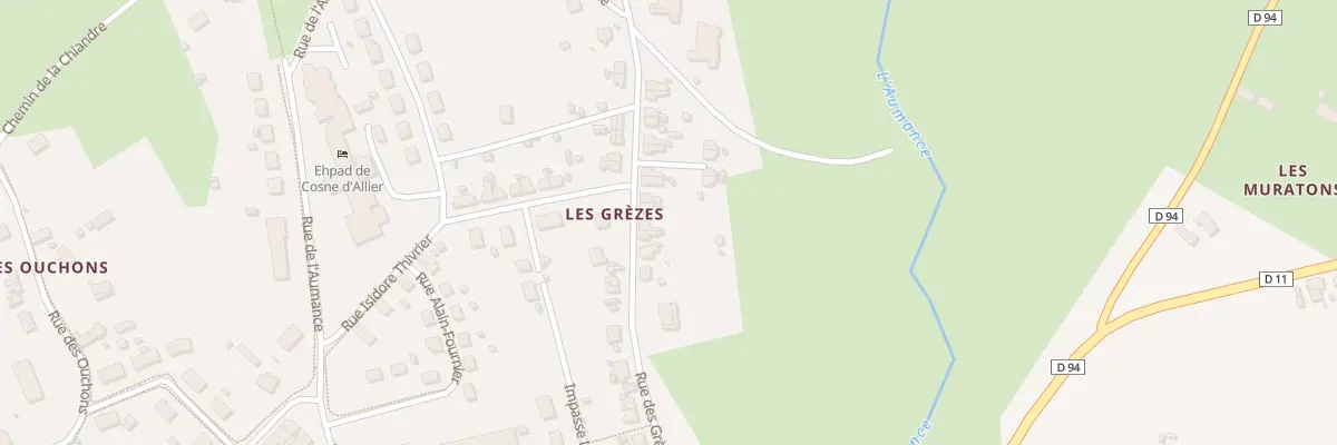 Plan du 8 Rue des Grezes à Cosne-d’Allier
