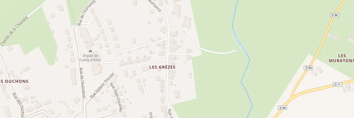 Plan du 14 Rue des Grezes à Cosne-d’Allier