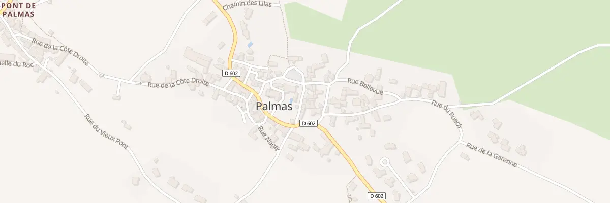 Plan du 5035 Palmas Bourg à Palmas d’Aveyron