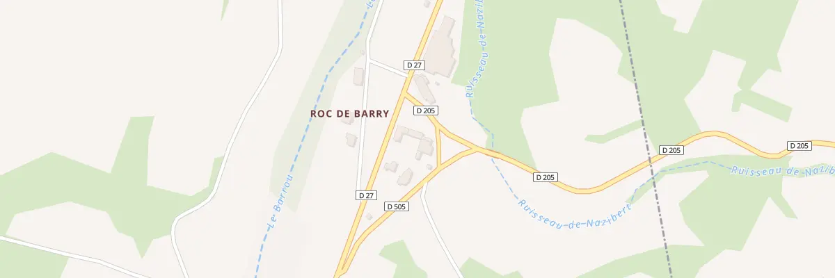 Plan du 3B Roc de Barry à Saint-Jean-de-Barrou
