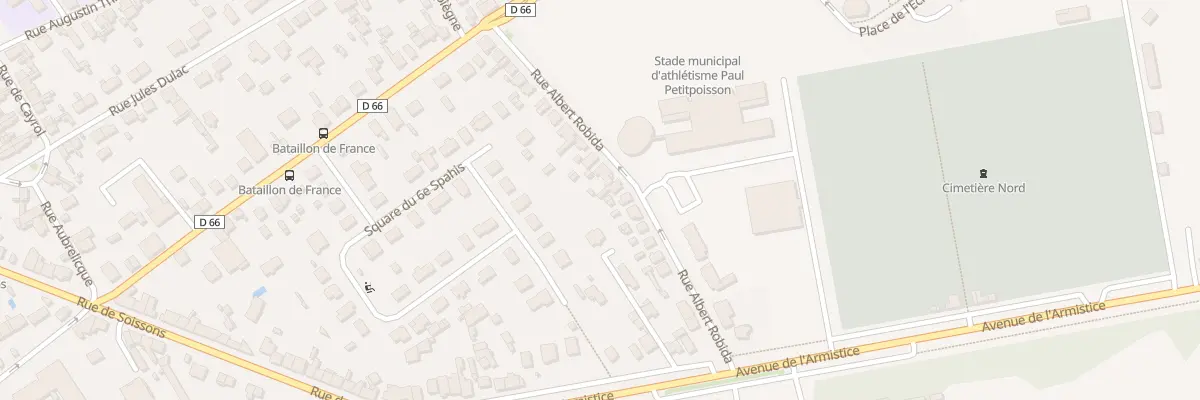 Plan du 24 Rue Albert Robida à Compiègne