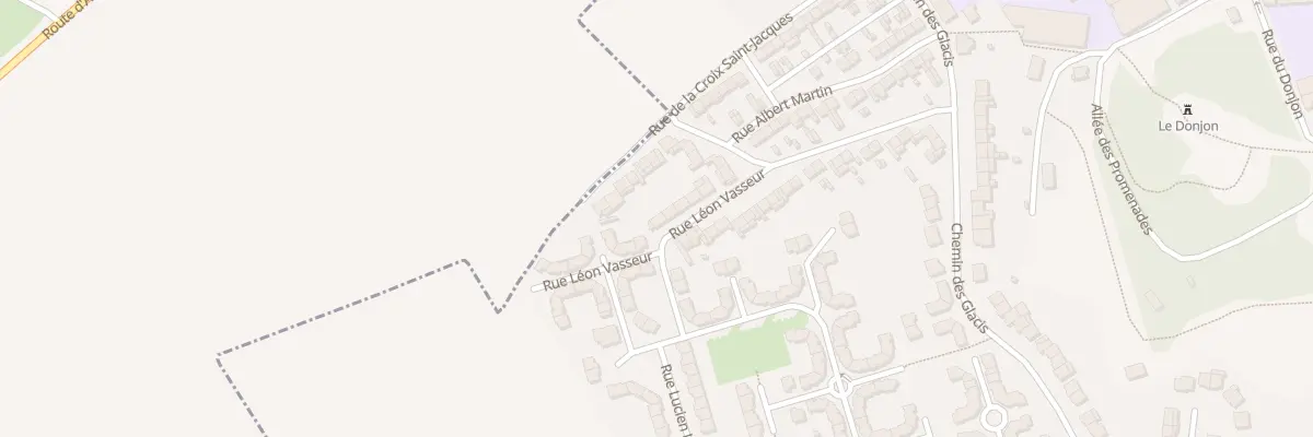 Plan du 10 Rue Léon Vasseur à Bapaume