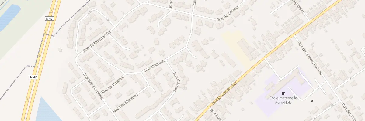 Plan du 22 Rue Alsace à Wingles