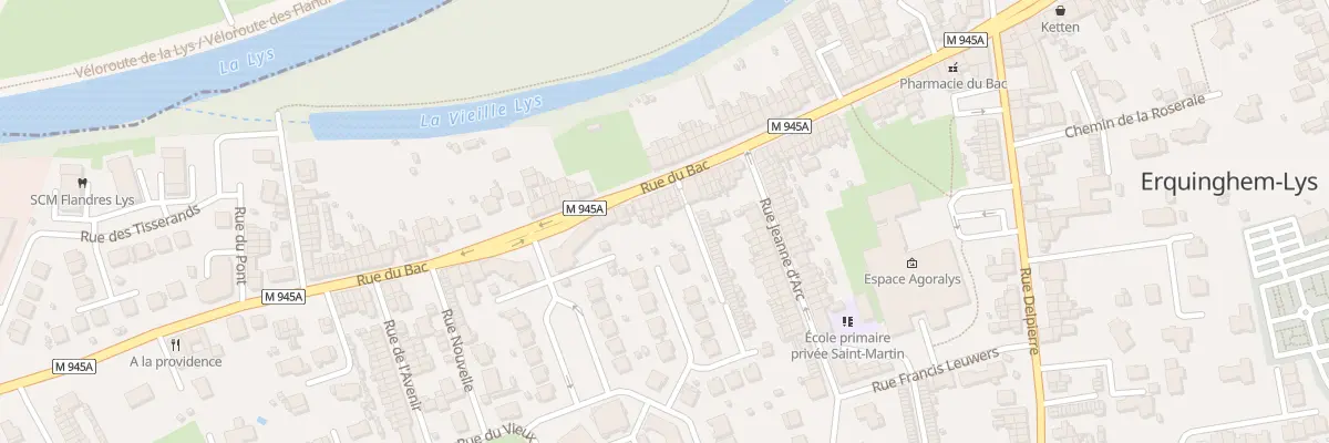 Plan du 255 Rue du Bac à Erquinghem-Lys