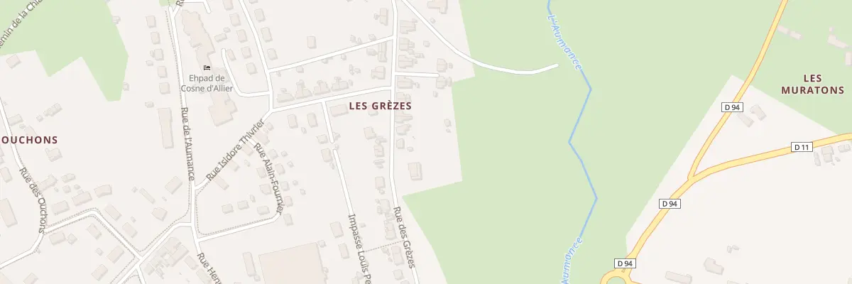 Plan du 2 Rue des Grezes à Cosne-d’Allier